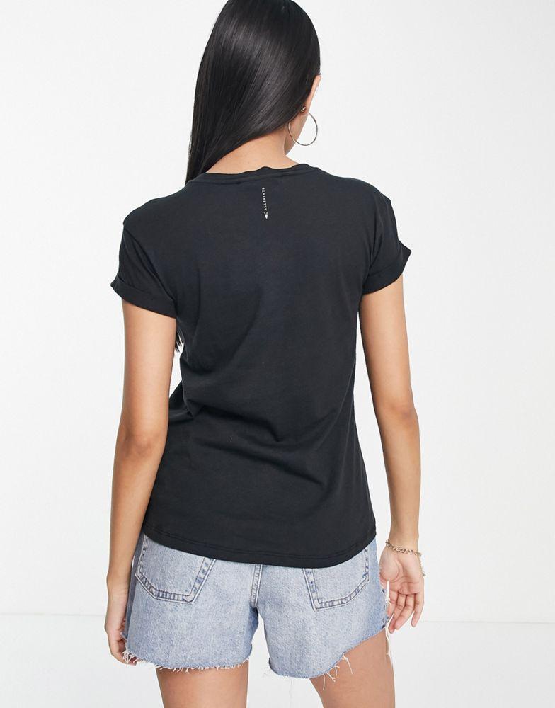 AllSaints Anna t-shirt in black商品第2张图片规格展示