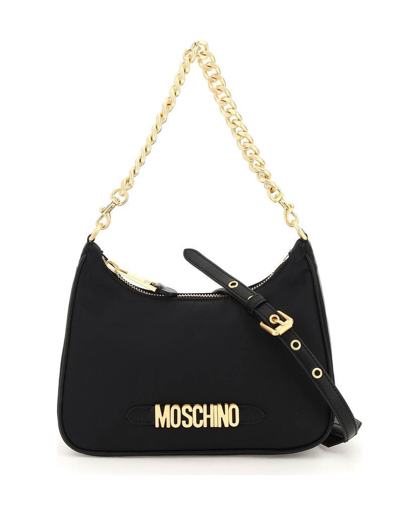 商品Moschino|Nylon Hobo Bag With Logo,价格¥2964,第1张图片