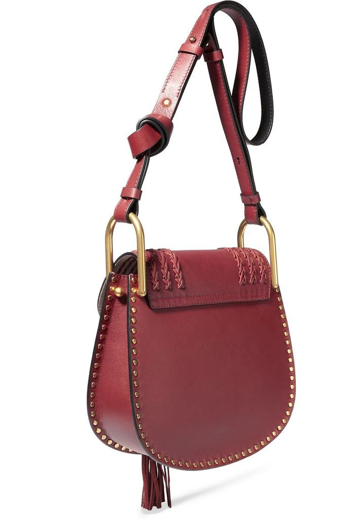 商品Chloé|Hudson small tasseled studded leather 单肩包,价格¥9591,第3张图片详细描述