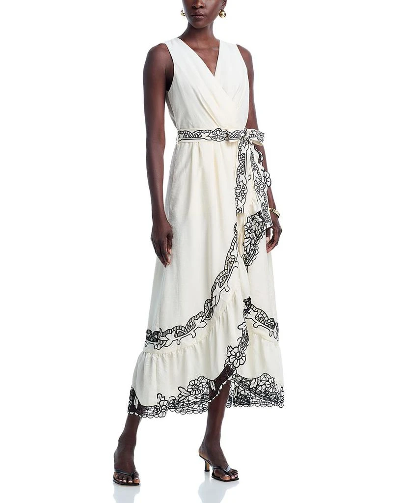 商品Tahari|Poppy Embroidered Maxi Dress,价格¥3665,第1张图片