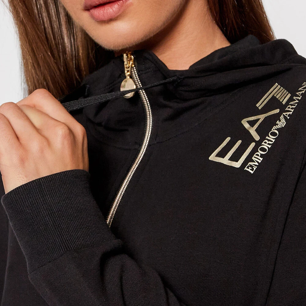 EMPORIO ARMANI 黑色女士卫衣/帽衫 6KTM06-TJCQZ-1200 商品