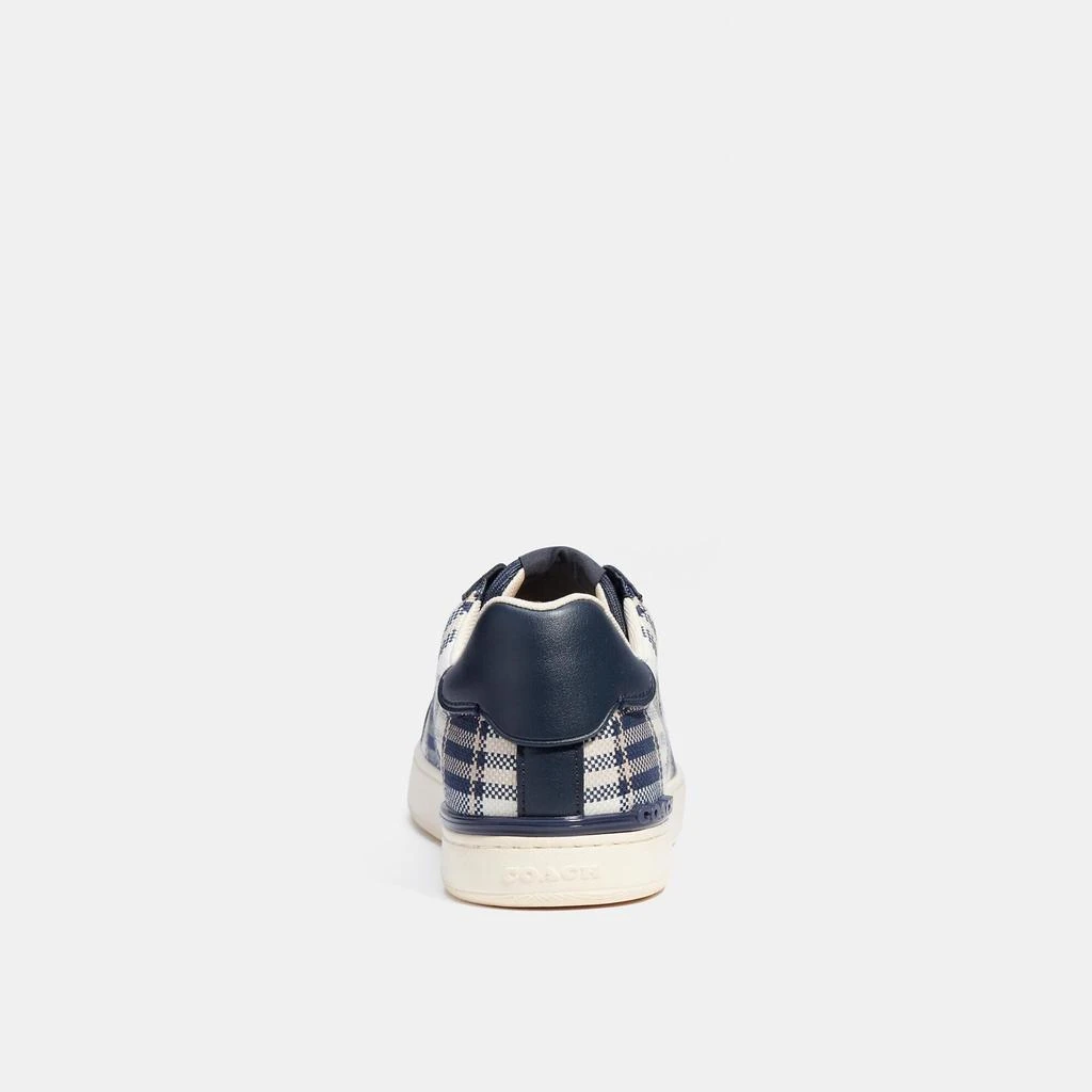 商品Coach|Coach Outlet Clip Low Top Sneaker With Plaid Print,价格¥937,第3张图片详细描述