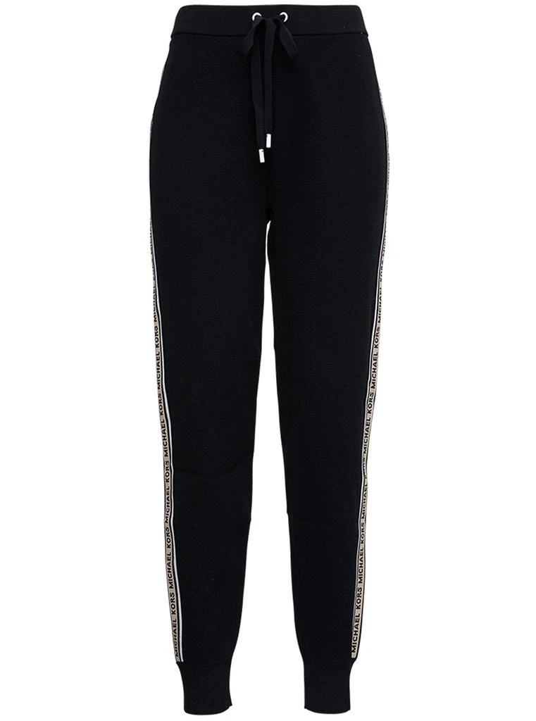 商品Michael Kors|Black Joggers with Side Logo Band,价格¥1095,第1张图片