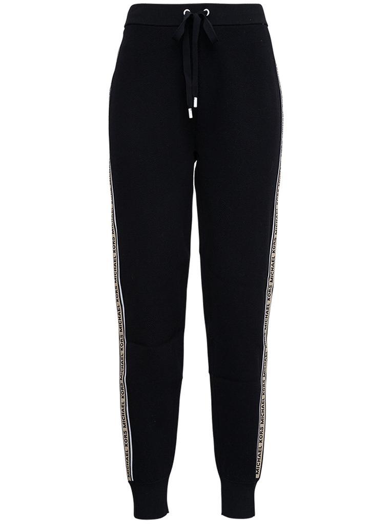 商品Michael Kors|Black Joggers with Side Logo Band,价格¥1059,第1张图片