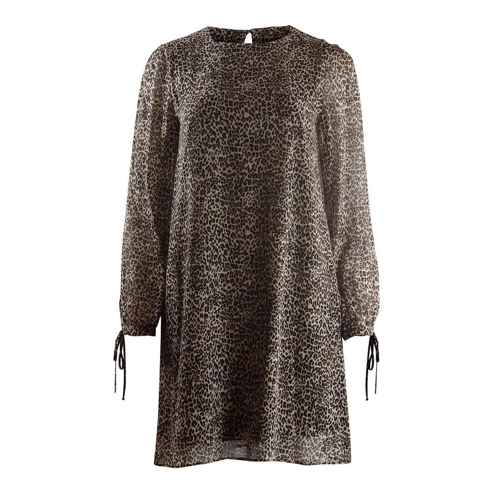 商品Marella|Marella Ulster Longsleeve Leopard Dress,价格¥1788,第1张图片