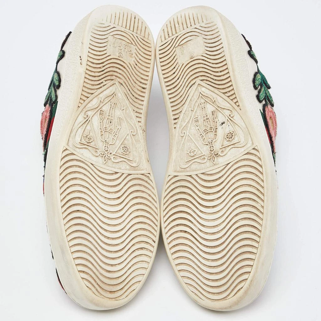 Gucci White Leather Floral Embroidered Ace Sneakers Size 35 商品
