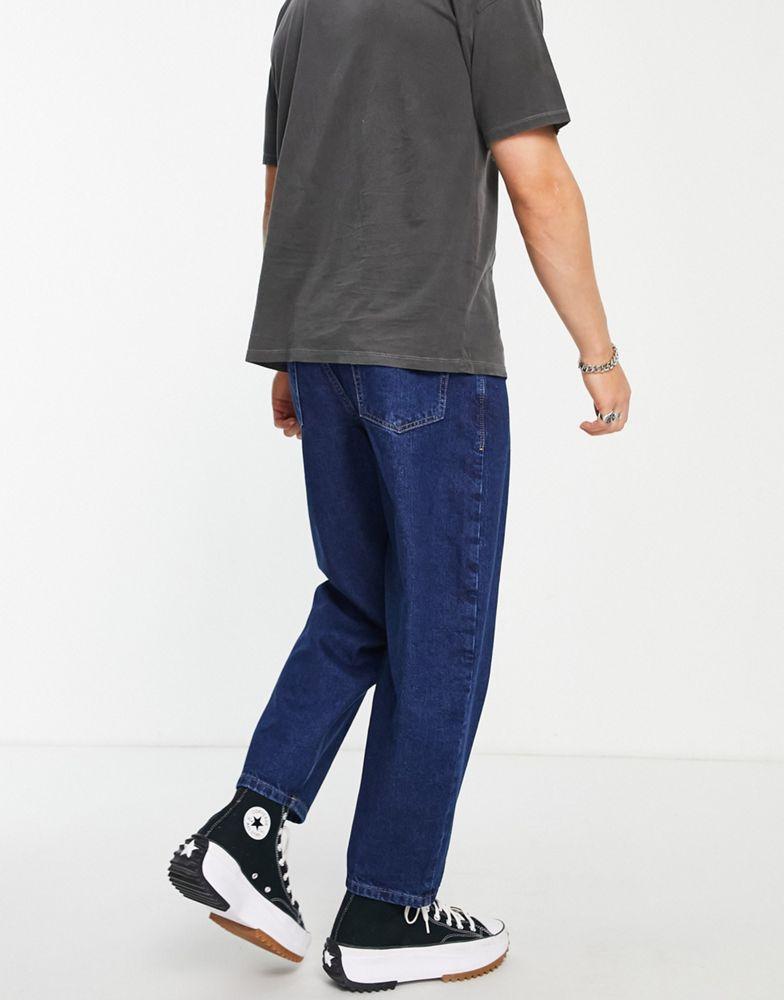 商品Topman|Topman baggy jeans in indigo blue,价格¥176,第4张图片详细描述