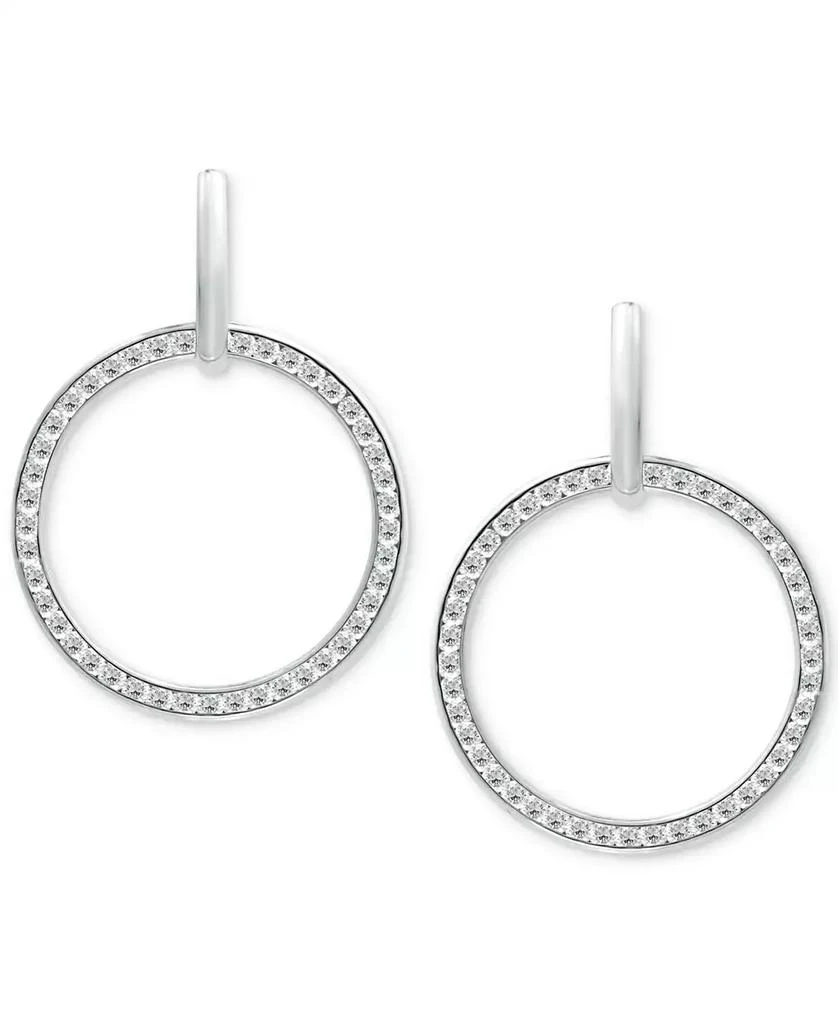 商品Giani Bernini|Cubic Zirconia Circle Drop Earrings, Created for Macy's,价格¥671,第1张图片