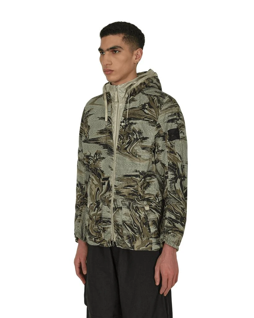 商品Stone Island|Printed Linen CORDURA®-TC Short Parka Jacket Beige,价格¥4779,第2张图片详细描述
