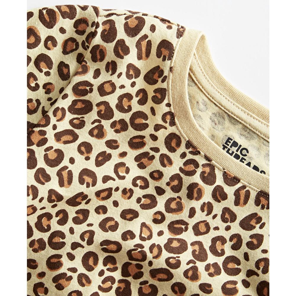 Little Girls Leopard-Print T-Shirt, Created For Macy's商品第3张图片规格展示