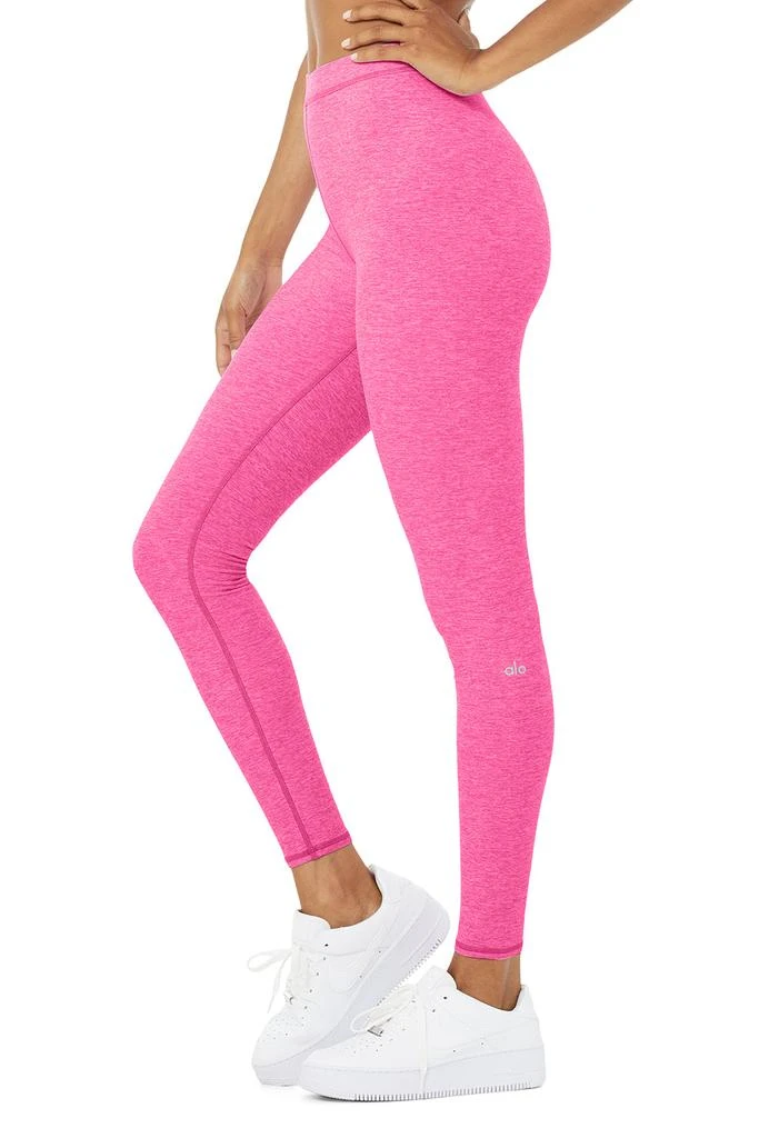 商品Alo|High-Waist Alosoft Flow Legging - Neon Pink Heather,价格¥576,第3张图片详细描述