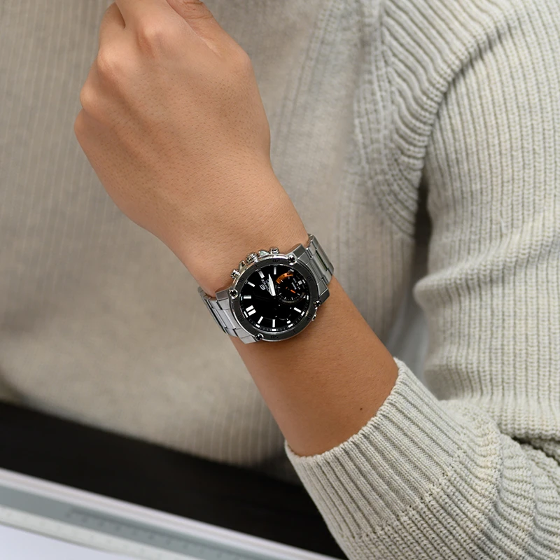 商品[国内直发] Casio|卡西欧手表升级后可以与智能手机连接的ECB系列 全自动日历 蓝牙连接 指针闪避功能,价格¥1144,第5张图片详细描述