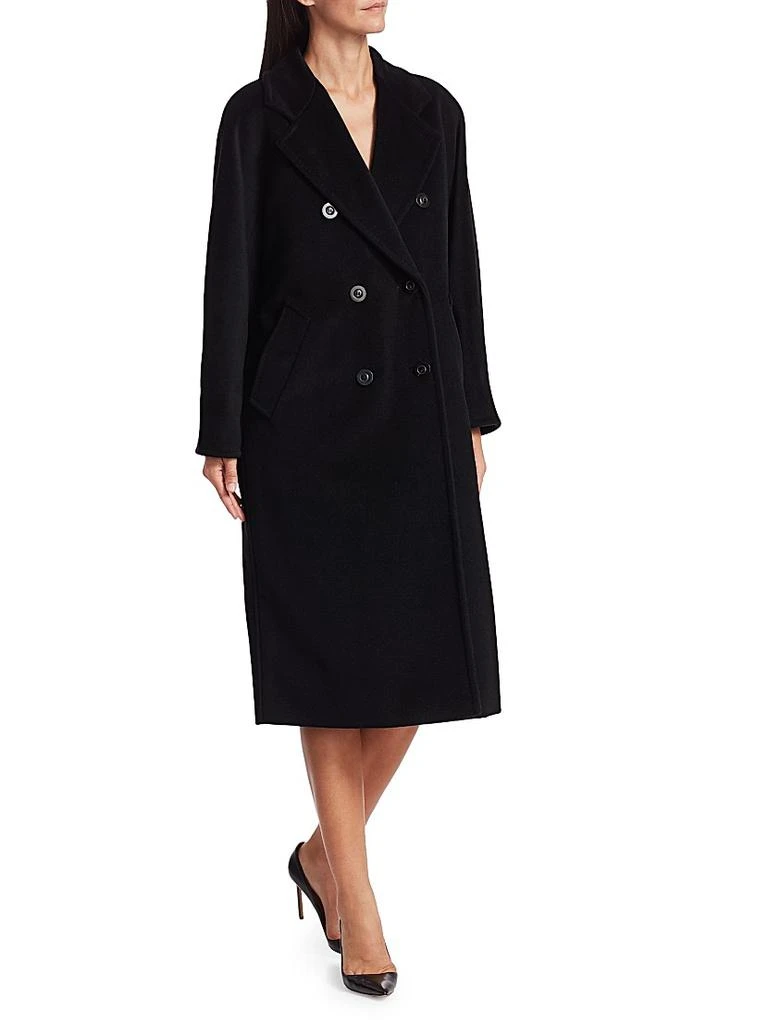 商品Max Mara|101801 Icon Madame Wool & Cashmere Double-Breasted Coat,价格¥33228,第3张图片详细描述