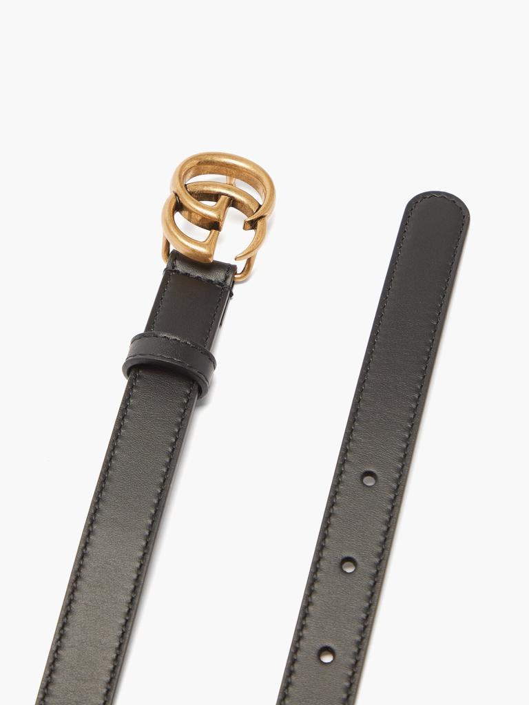 商品Gucci|GG-logo leather belt,价格¥2591,第6张图片详细描述