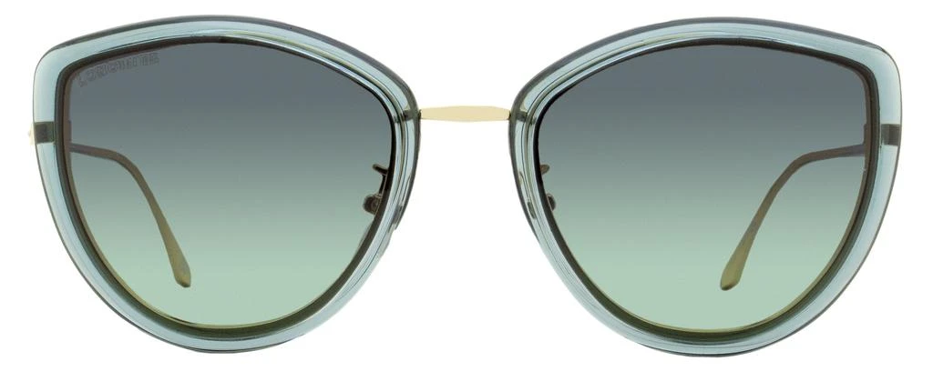 商品Longines|Longines Women's Butterfly Sunglasses LG0010H 84W Transparent Blue  56mm,价格¥731,第2张图片详细描述