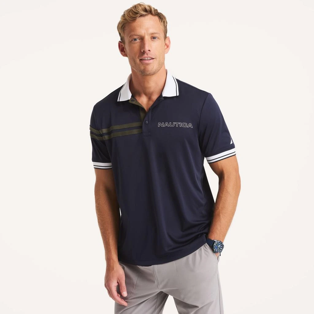 商品Nautica|Mens Navtech Classic Fit Polo,价格¥161,第4张图片详细描述