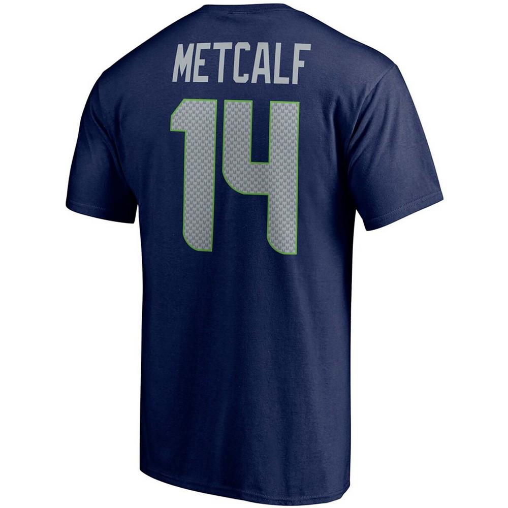 Men's DK Metcalf College Navy Seattle Seahawks Player Icon Name and Number T-shirt商品第3张图片规格展示