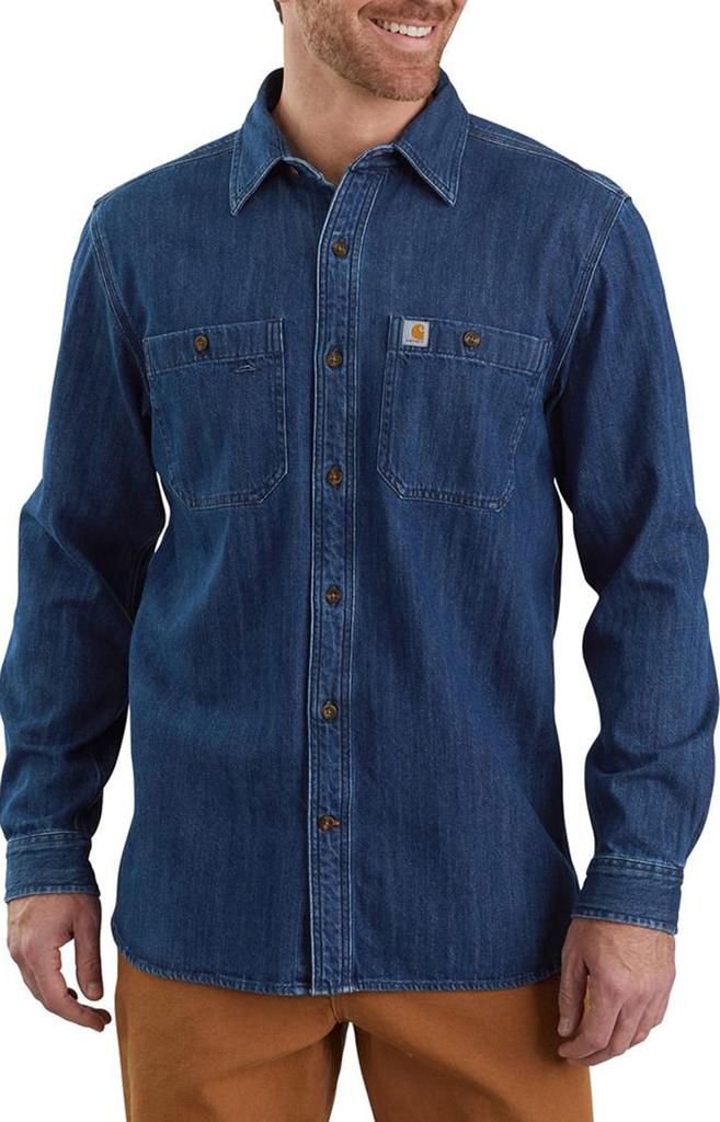 (104145) Denim Long Sleeve Shirt - Levee商品第1张图片规格展示