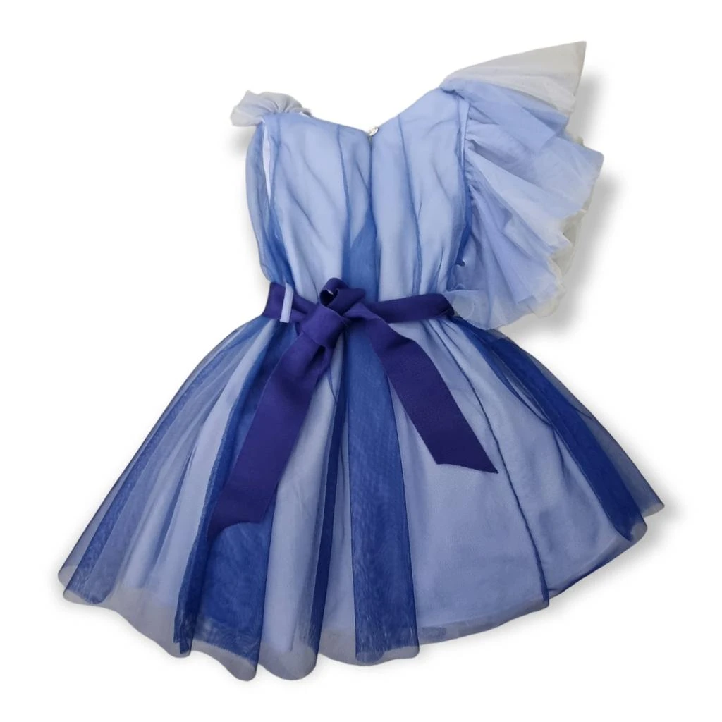商品MONNALISA|Monnalisa V-Neck Single-Sleeved Dress,价格¥1411,第2张图片详细描述