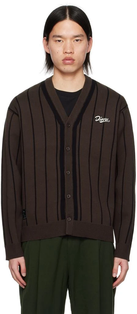 商品Dime|Brown Baseball Cardigan,价格¥1028,第1张图片