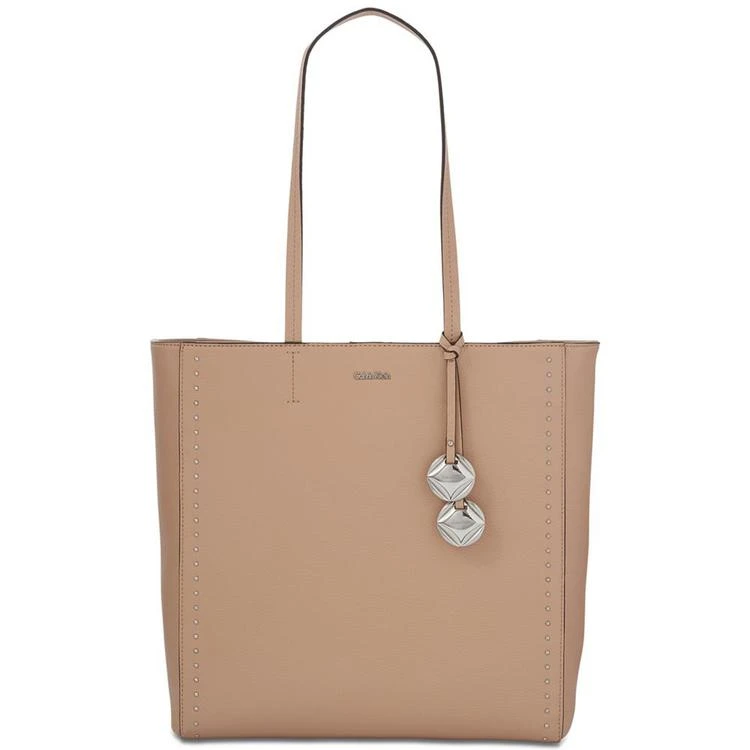 商品Calvin Klein|Studded Pebble Tote,价格¥1191,第1张图片