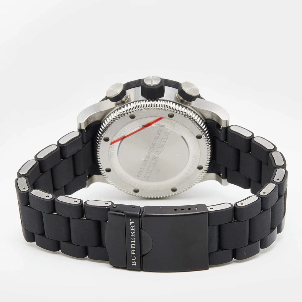 商品[二手商品] Burberry|Burberry Black Stainless Steel Rubber Antartic BU7661 Men's Wristwatch 42 mm,价格¥2874,第5张图片详细描述