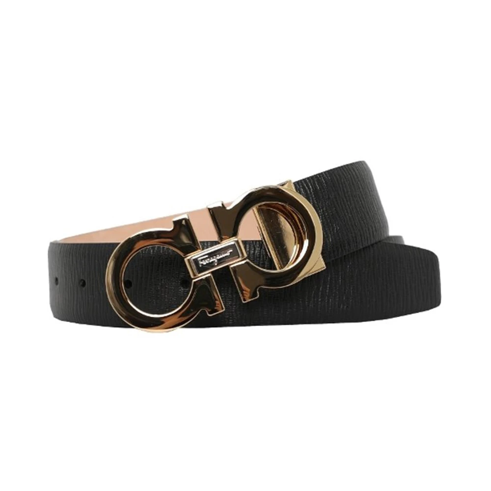 商品Salvatore Ferragamo|SALVATORE FERRAGAMO 男士黑色腰带 67-9493-0754204,价格¥2861,第1张图片