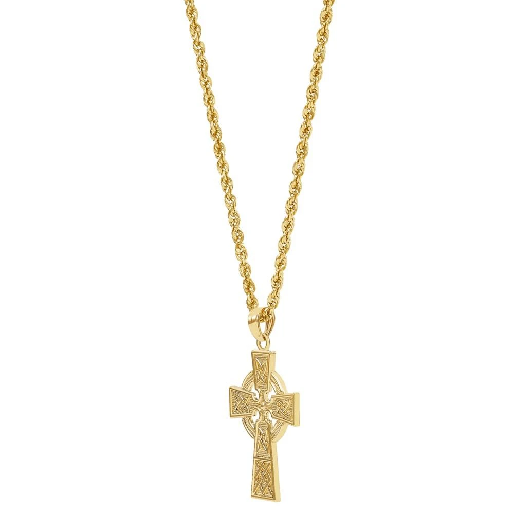商品Macy's|Celtic Cross Pendant Necklace in 14k Gold,价格¥8780,第4张图片详细描述
