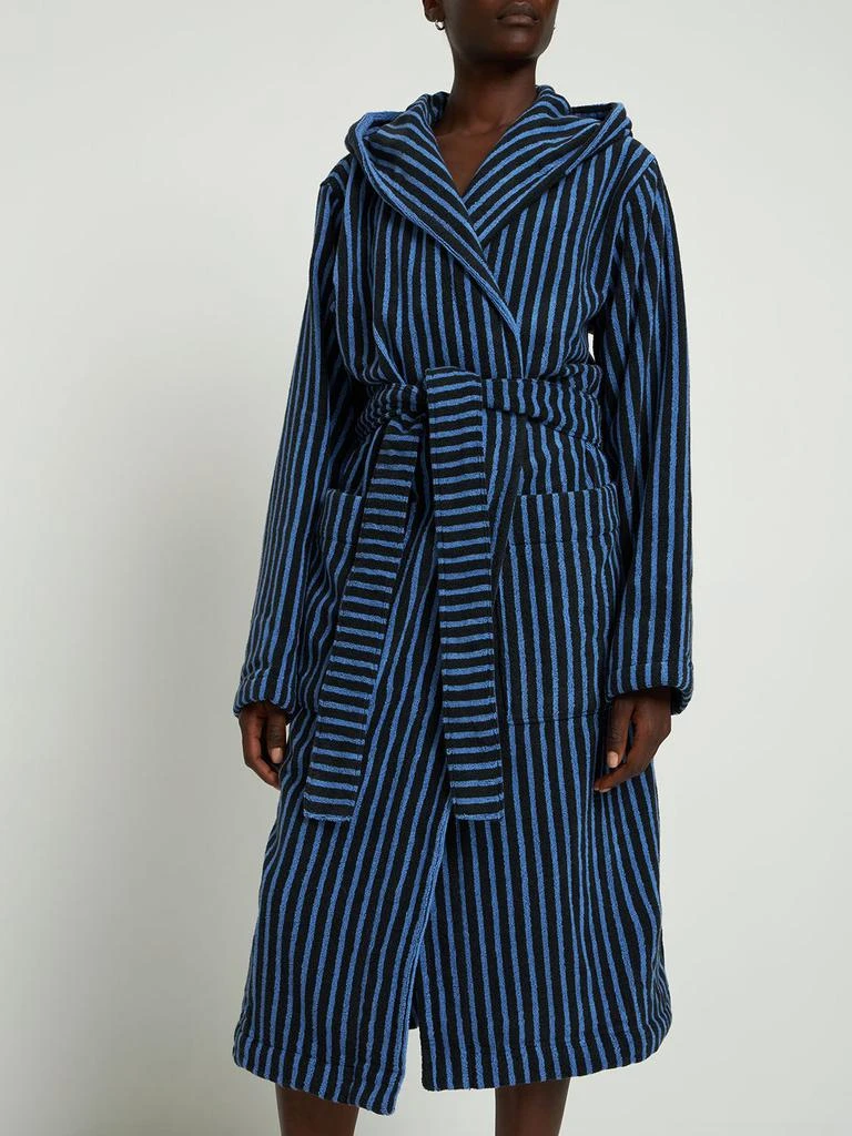 商品Tekla|Black & Blue Bathrobe,价格¥1702,第3张图片详细描述