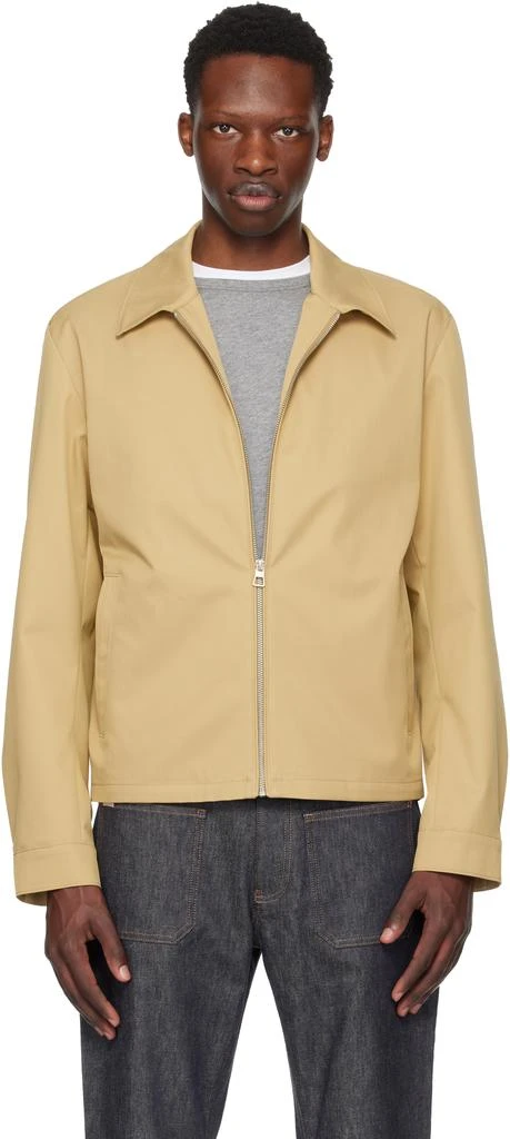 商品Hugo Boss|驼色 BECKHAM 联名拉链夹克,价格¥5286,第1张图片