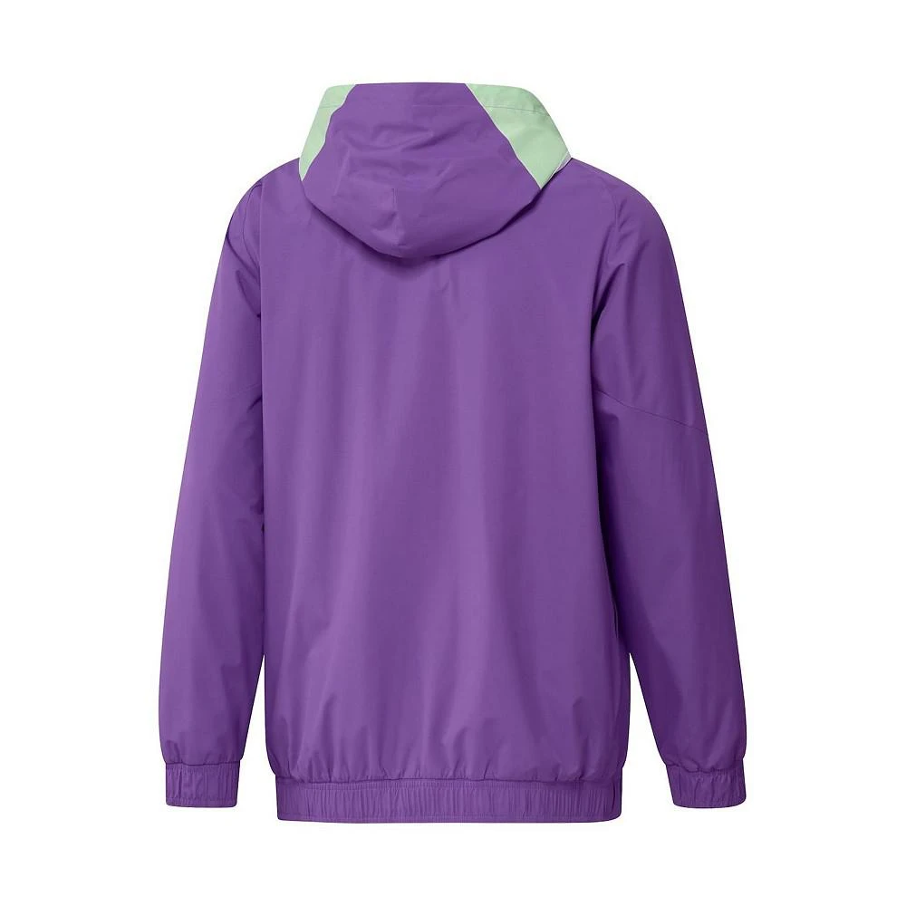 商品Adidas|Men's Purple Real Madrid Training All-Weather Raglan Full-Zip Hoodie Jacket,价格¥520,第2张图片详细描述