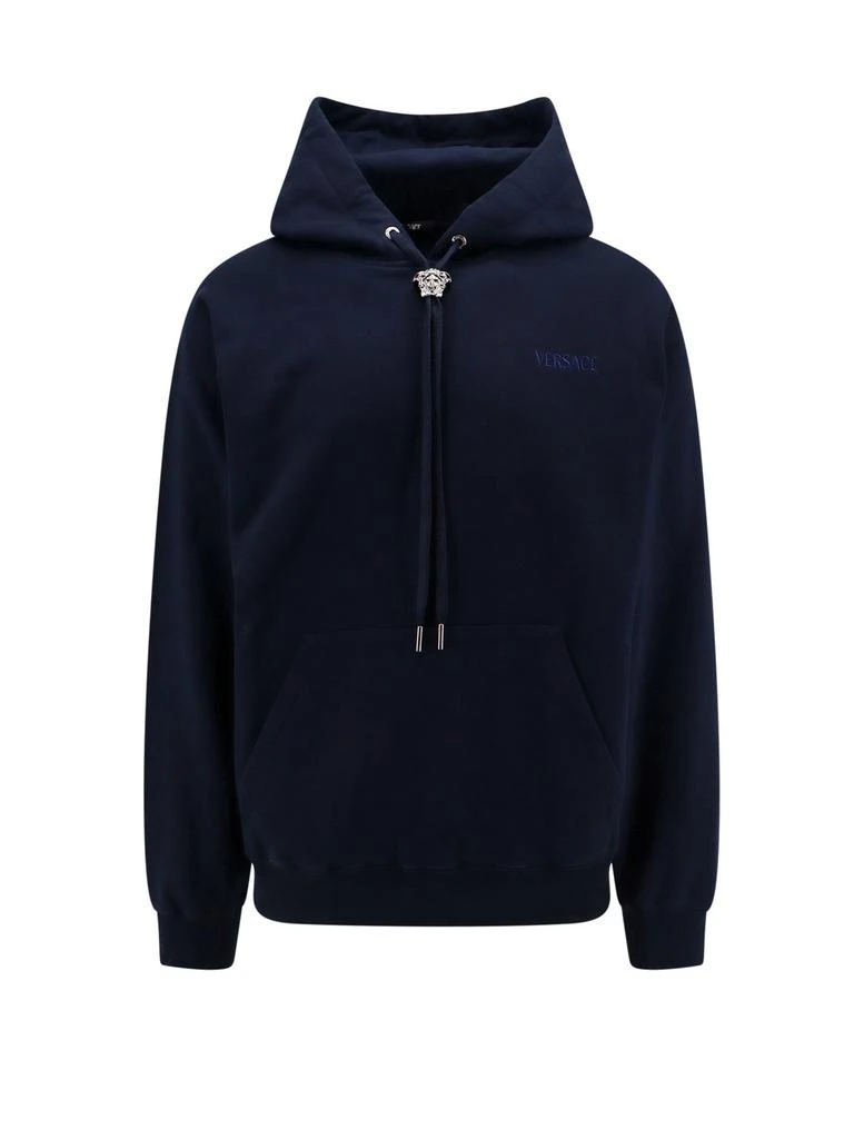 商品Versace|Versace Medusa Head Detailed Drawstring Hoodie,价格¥4570,第1张图片