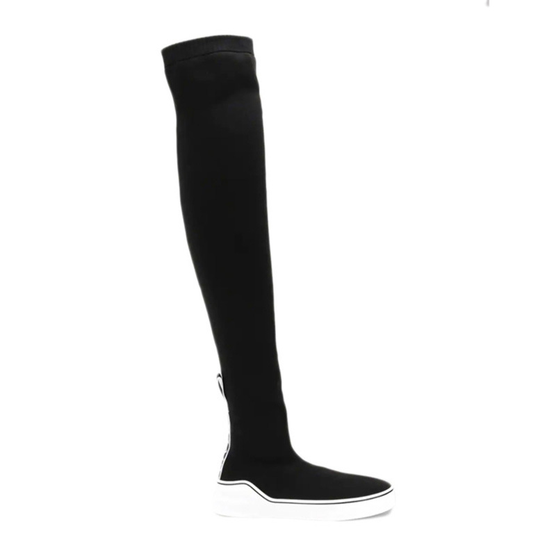 商品Givenchy|Givenchy 纪梵希 女士黑色George V袜子运动鞋靴子 BE000EE077-001,价格¥2978,第1张图片