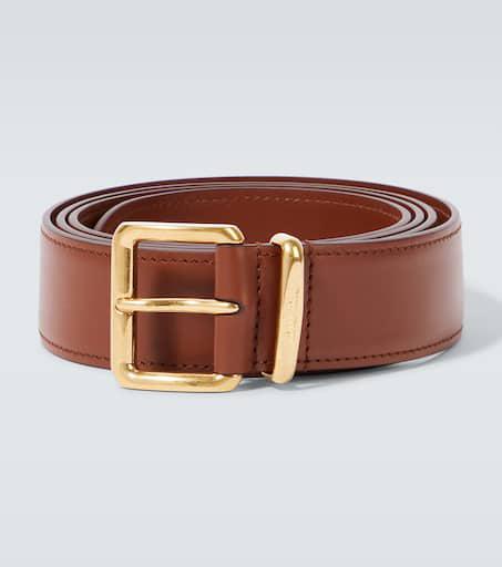 ベルト MIU MIU Dark Brown Suede Belt Miu Miu Suede Belt in Brown | Lyst