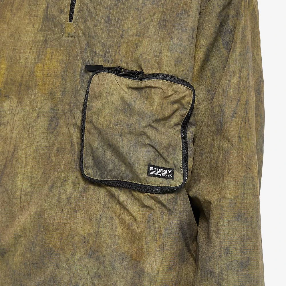 商品STUSSY|Stussy Recycled Poly Camo Quarter Zip Pouch Pullover Jacket,价格¥841,第2张图片详细描述