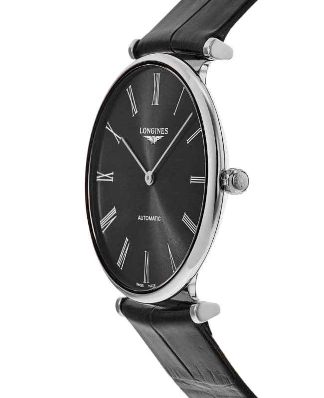 商品Longines|Longines La Grande Classique Automatic Black Dial Leather Strap Unisex Watch L4.918.4.51.2,价格¥8926,第3张图片详细描述
