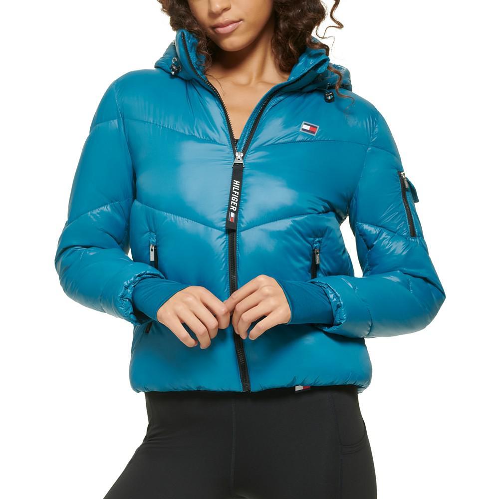 商品Tommy Hilfiger|Women's Hooded Puffer Jacket,价格¥571,第5张图片详细描述