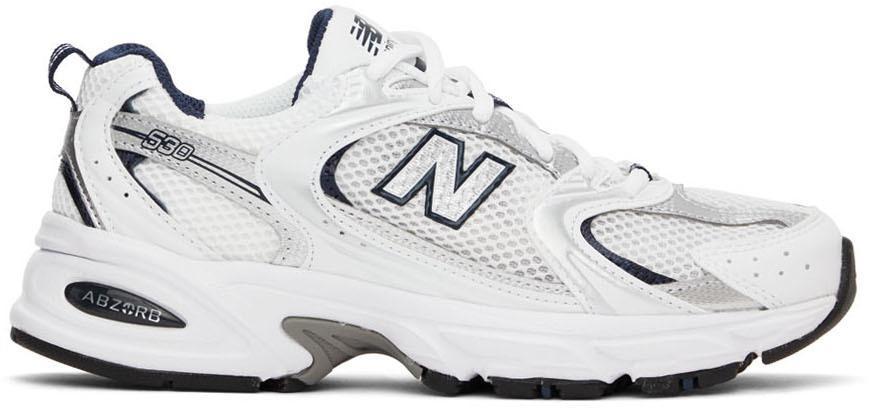 商品New Balance|White & Navy 530 Sneakers,价格¥790,第1张图片