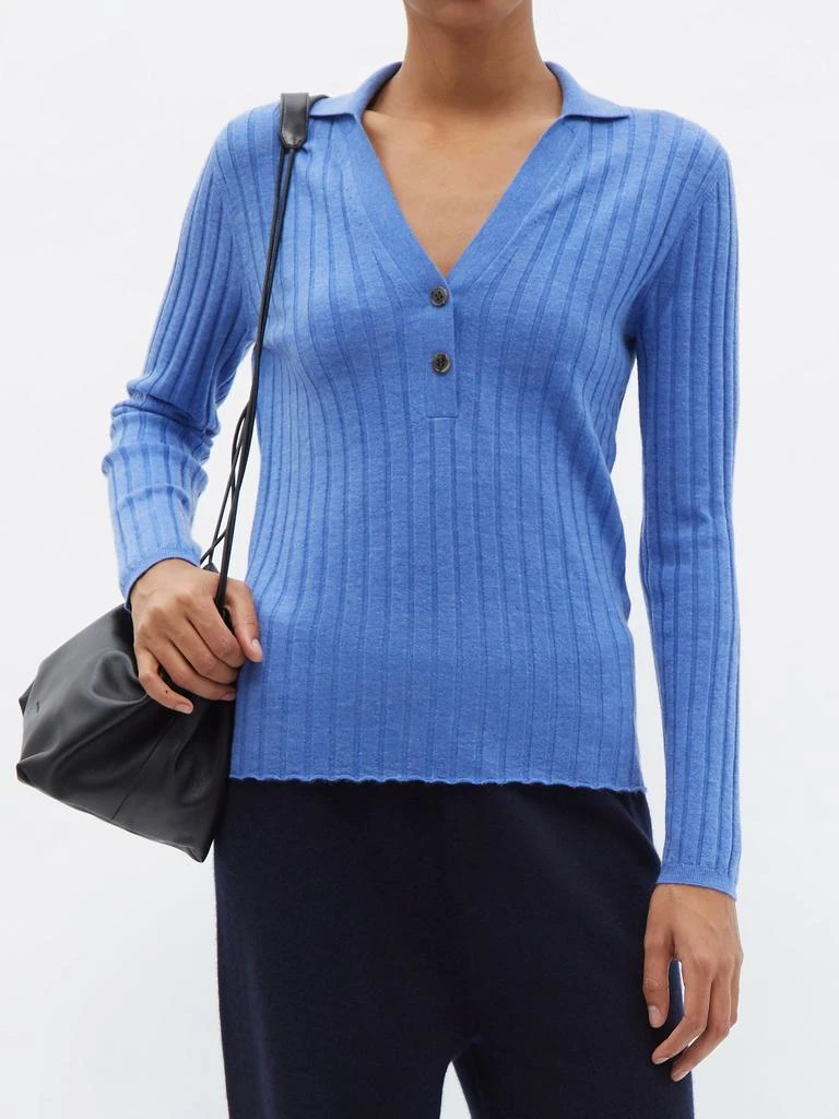 Faya rib-knitted cashmere polo sweater 商品