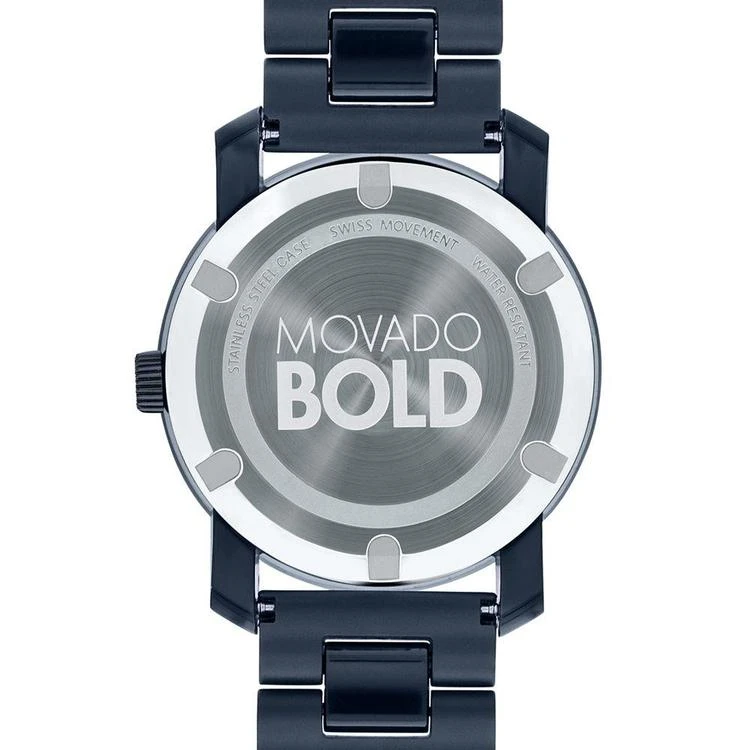 商品Movado|男士波特海军蓝腕表 42mm 3600444,价格¥3744,第3张图片详细描述