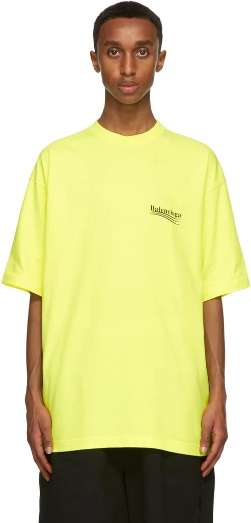 商品Balenciaga|Yellow Political Campaign T-Shirt,价格¥5265,第1张图片