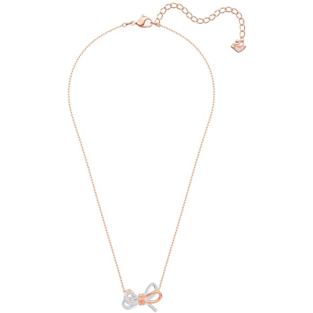 商品Swarovski|Swarovski Women's Pendant - Lifelong Bow White Crystals Lobster Clasp | 5440636,价格¥473,第2张图片详细描述