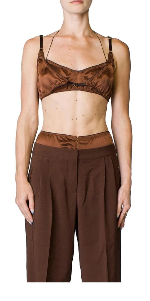 商品Anna October|Marie Bra Top In Brown,价格¥641,第1张图片