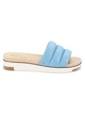 商品Sam Edelman|Annalisa Leather Platform Sandals,价格¥222,第1张图片
