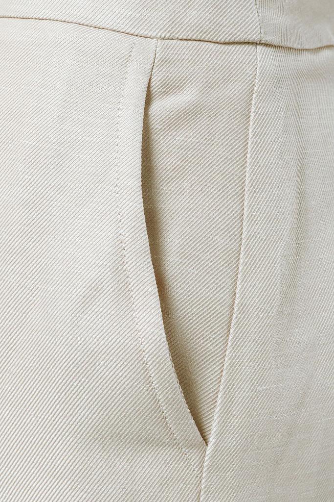 商品Oscar de la Renta|Linen-blend twill wide-leg pants,价格¥3589,第6张图片详细描述