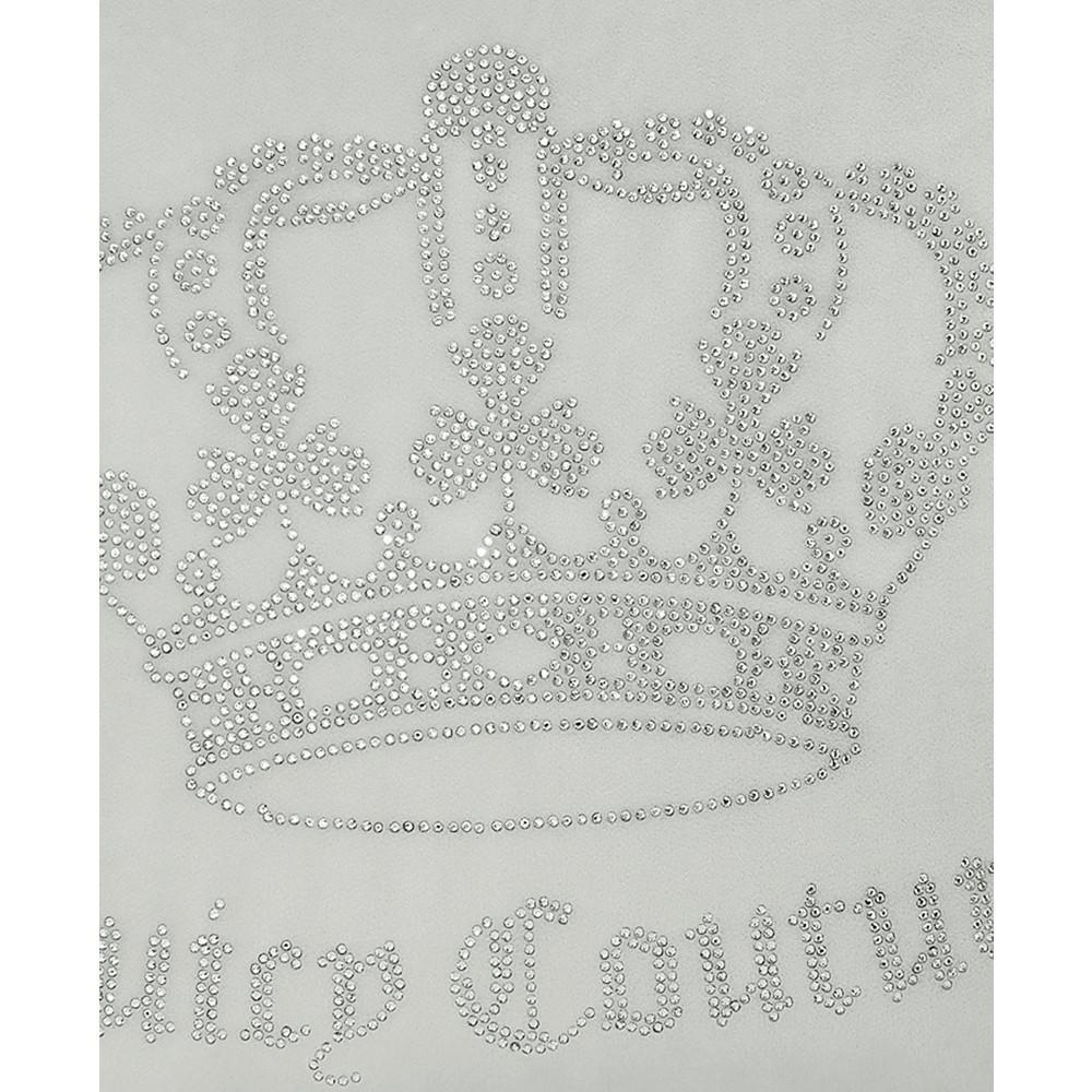 商品Juicy Couture|Velvet Rhinestone Crown Decorative Pillow, 20" x 20",价格¥218,第4张图片详细描述