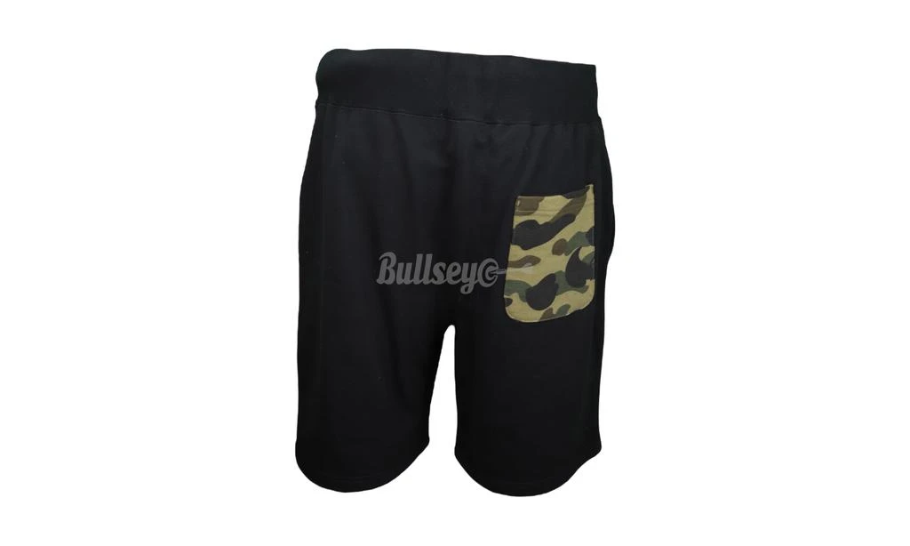 商品Bape|BAPE Camo Shark Shorts Black,价格¥1975,第3张图片详细描述