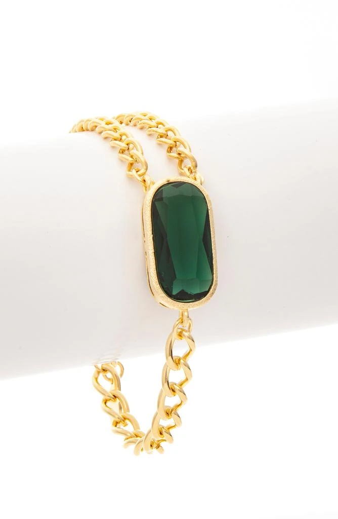 商品Rivka Friedman|Multi Chain & Crystal Bracelet,价格¥406,第2张图片详细描述