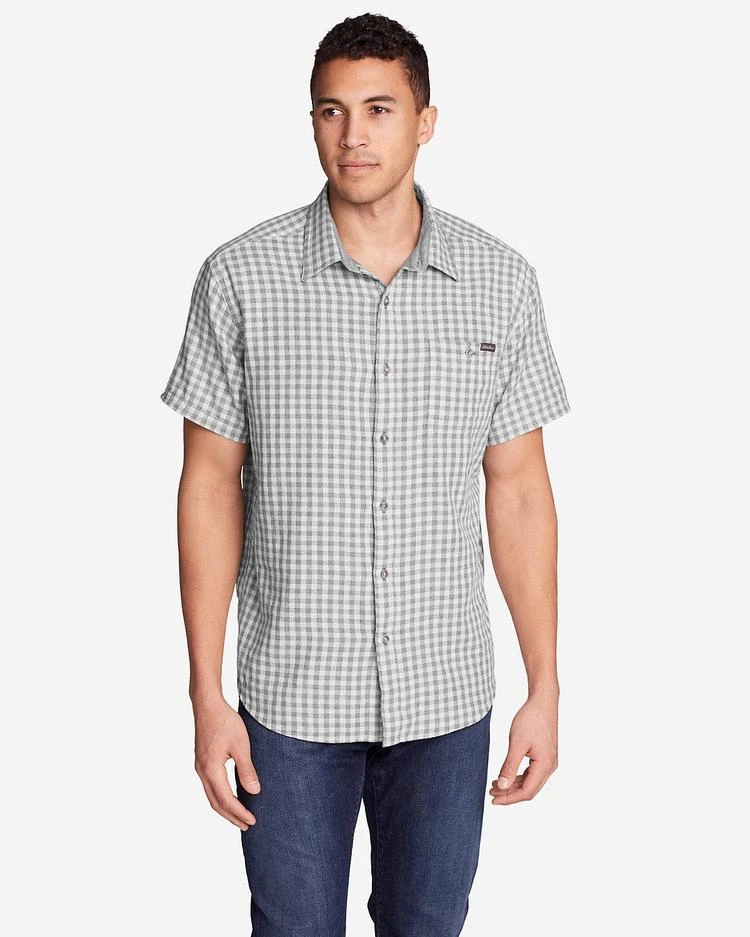 商品Eddie Bauer|Men's Treeline Double-Weave 衬衫,价格¥223,第1张图片