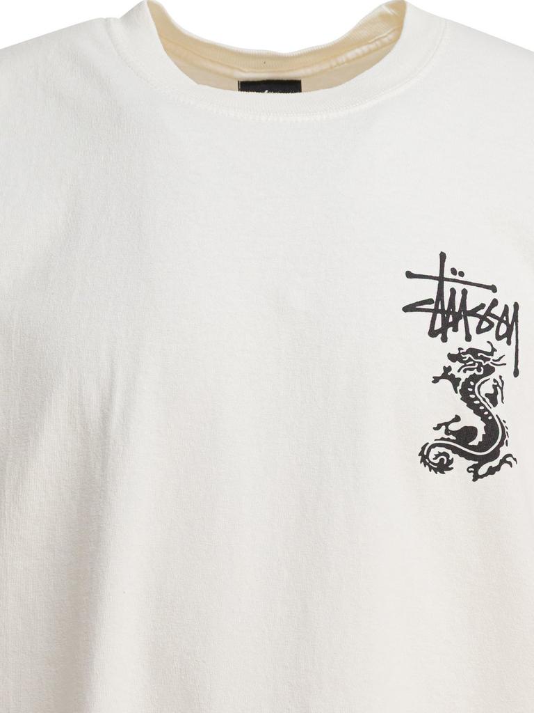 Shop Stüssy Pigment Dyed Double Dragon T-Shirt on Sale at